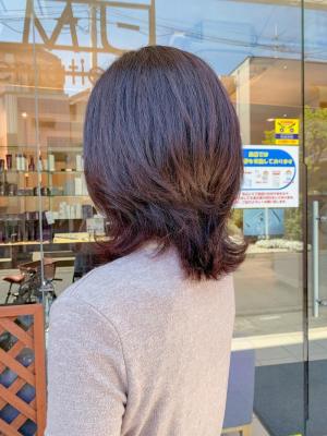 大人の馴染ませインナーカラー