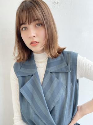 ぷつっとストレートボブ