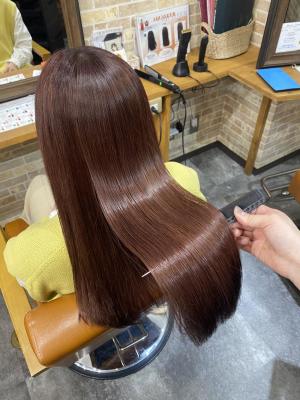 柔らかピンクベージュ【艶髪　錦糸町】