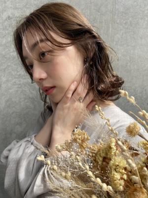 顎下柔らか大人かわいいボブ