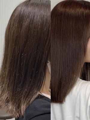縮毛矯正をしている髪に髪質改善で徹底ケア！