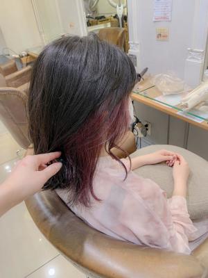 インナカラー　イヤリングカラー　カシスピンクm