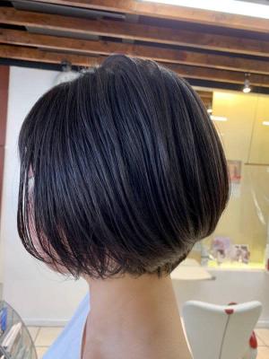 丸みのある大人ショート/ショートグラ/小顔/30代40代50 丸みのある大人ショート/ショートグラ/小顔/30代40代50