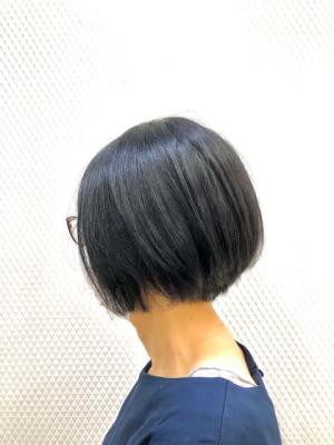 黒髪/ボブ/ショートボブ/小顔/40代50代60代/白髪染め 黒髪/ボブ/ショートボブ/小顔/40代50代60代/白髪染め