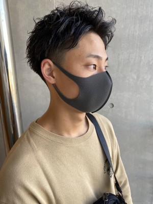 七三ツーブロアップバング