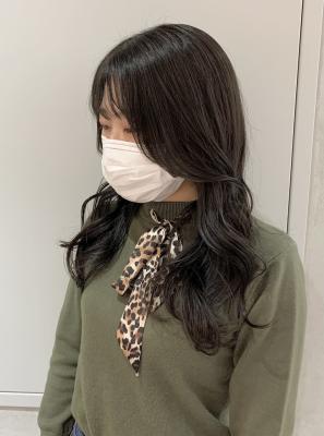 ヨシンモリ透明感カラーシアーカラーくすみブルー韓国