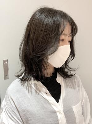 透明感カラーシアーグレーくすみカラーヨシンモリ韓国