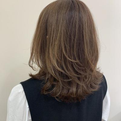 【白髪活かしハイライトデザイン】