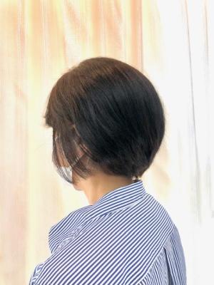 小顔/ショート/ショートボブ/黒髪/40代50代60代/白髪 小顔/ショート/ショートボブ/黒髪/40代50代60代/白髪