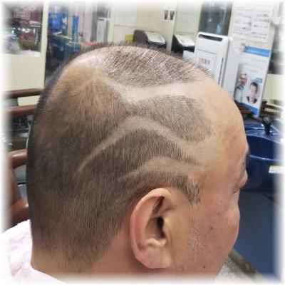 ヘアサロンハラダ×ショートレザーアート