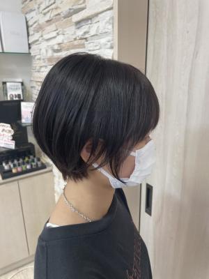 伸びても可愛い丸みショート！