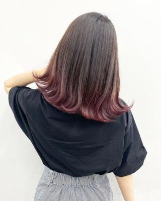 ボルドーグラデーション