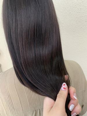 ＊韓国風艶髪　髪質改善　ダークモカブラウンのイメージ画像