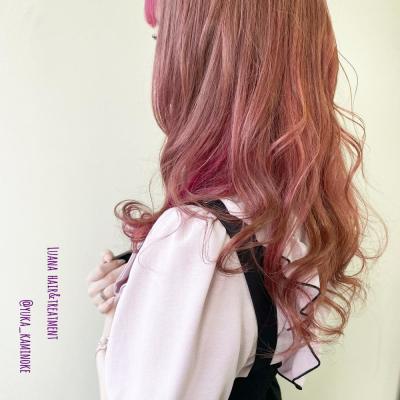 ピンクカラーにピンクインナー♪ stylistゆか