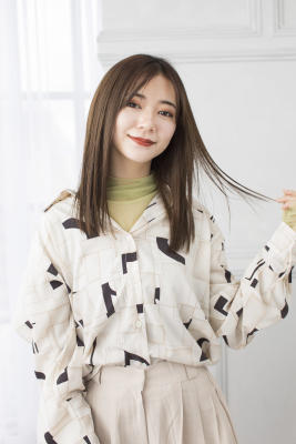【Totia堀江】セミディストレート×ことりベージュ 【Totia堀江】セミディストレート×ことりベージュのイメージ画像
