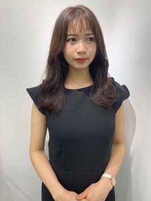柔らかベージュ×ワンカールスタイル【クスダ】