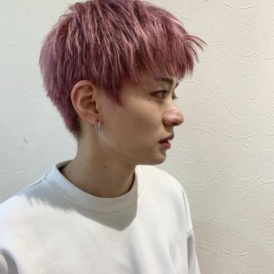 メンズハイトーンマッシュ