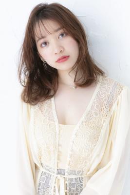 透明感エアリーカールミディー