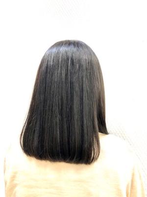 ブルーブラック/暗めカラー/30代40代50代/ワンレン/
