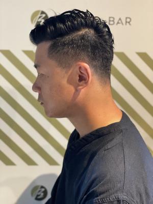 大人のサイドパートスタイル【BARBER-BAR】