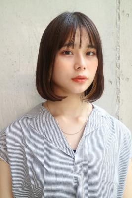 ストレートボブ インナーカラー ストレートボブ インナーカラーのイメージ画像