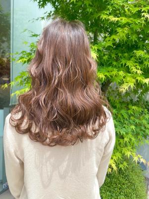 大人かわいい柔らかパーマ