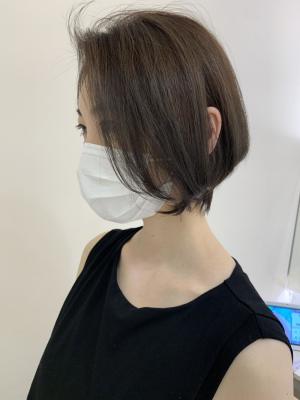 【白髪ぼかし×シフォンショート】