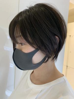 【白髪ぼかし×シフォンショート】