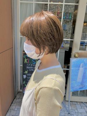 大人可愛い丸みショートボブ　横浜【山根】