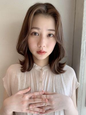 くびれミディ♪ツヤツヤミルクティーベージュ