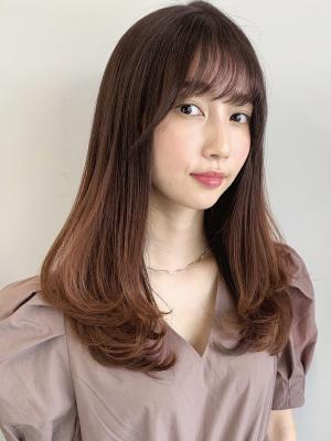 艶感　ピンクベージュ  ワンカール