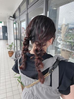【CHESTER】ライブヘア　リボンヘアアレンジ