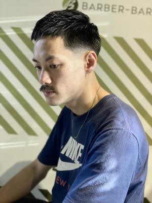 アイロンパーマで直毛改善【BARBER－BAR】