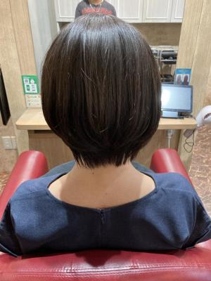 ばっさりカット×縮毛矯正
