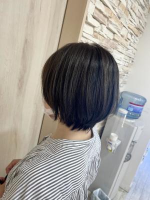 丸みショートボブ