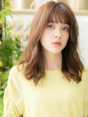 外国人風バレイヤージュ前下がりこなれヘア スローカラー 外国人風バレイヤージュ前下がりこなれヘア スローカラー