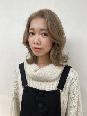 miu&清水大誠　♯ベージュ系韓国ヘアー♪