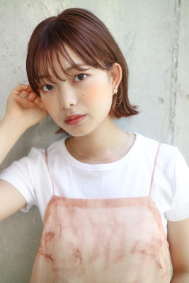 インナーカラー外ハネボブ