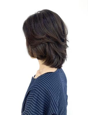 40代50代/小顔/ウルフ/レイヤーカット/ナチュラルカラー 40代50代/小顔/ウルフ/レイヤーカット/ナチュラルカラー