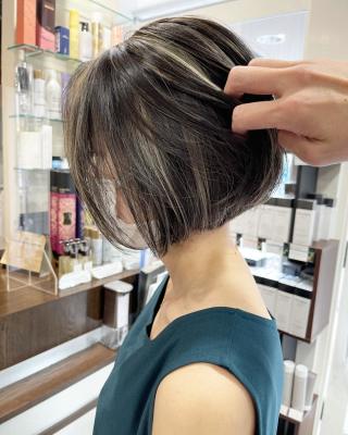 ★ショートボブにもピッタリなハイライトデザイン★