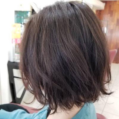 外ハネ/大人可愛い/小顔/ボブ/抜け感/30代40代/アッシ