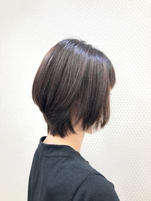 丸み/小顔/ショート/グラデーション/ナチュラルブラウン/