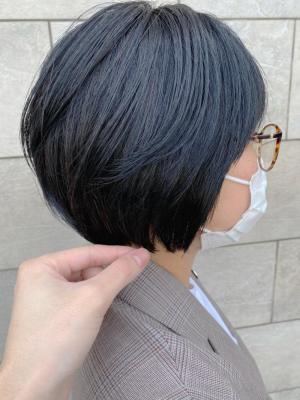 伸ばしかけショートボブ