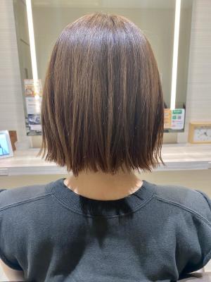 切りっぱなしボブ