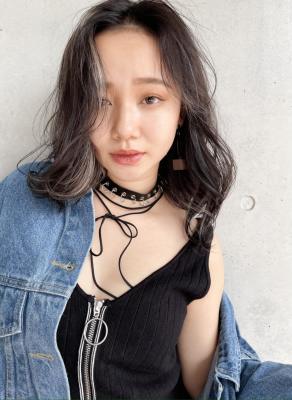 ★ダークグレージュ×ベージュハイライト★