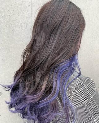 インナーカラー　purple