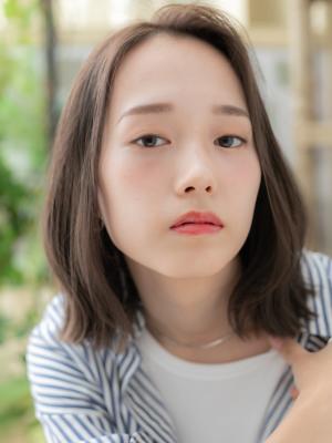 かきあげ前髪抜け感アシンメトリー大人ボブ オーガニックカラー かきあげ前髪抜け感アシンメトリー大人ボブ オーガニックカラー