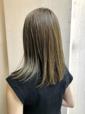 髪質改善メニューヘアカラー/アッシュベージュのイメージ画像