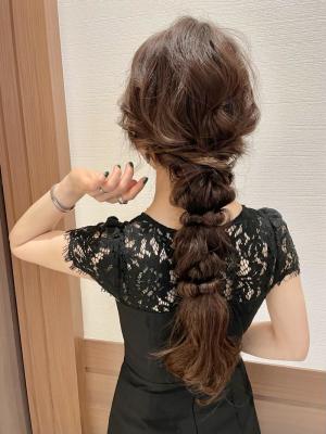 ロングヘアアレンジ