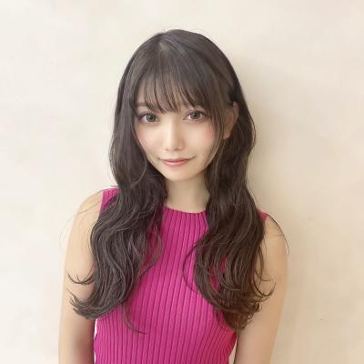 【金沢】ベース顔カバー　大人カワイイ　波ウェーブ　ロング